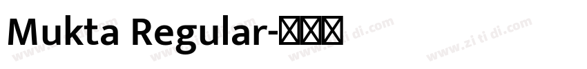 Mukta Regular字体转换
